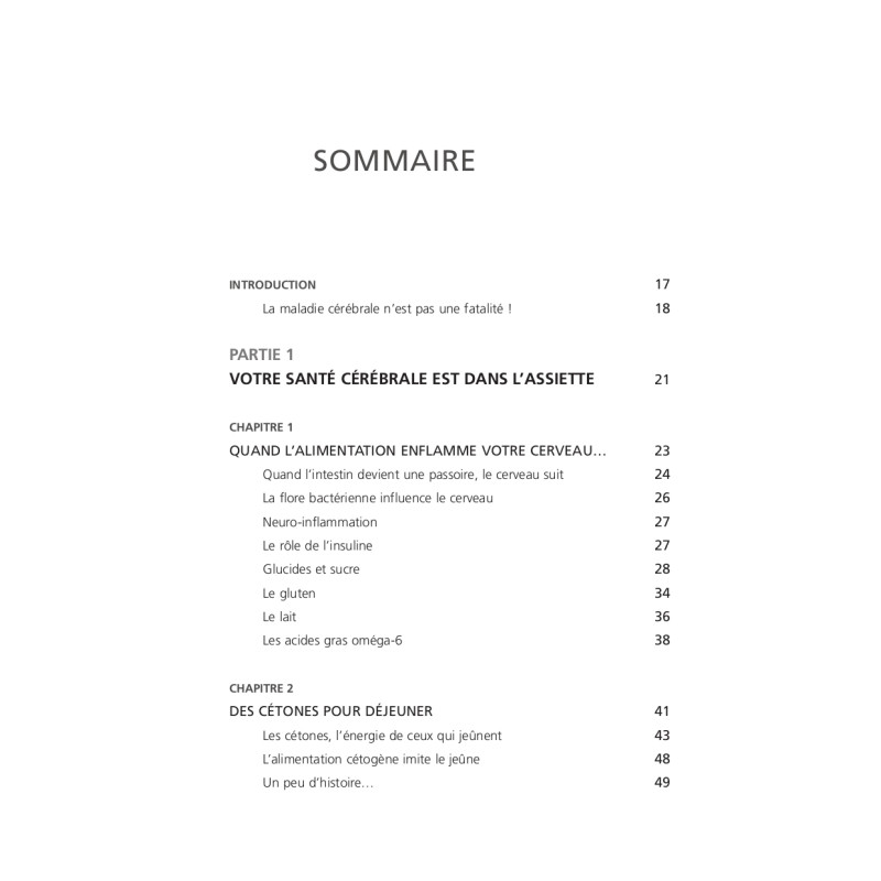 Achat Le régime cétogène pour votre cerveau 