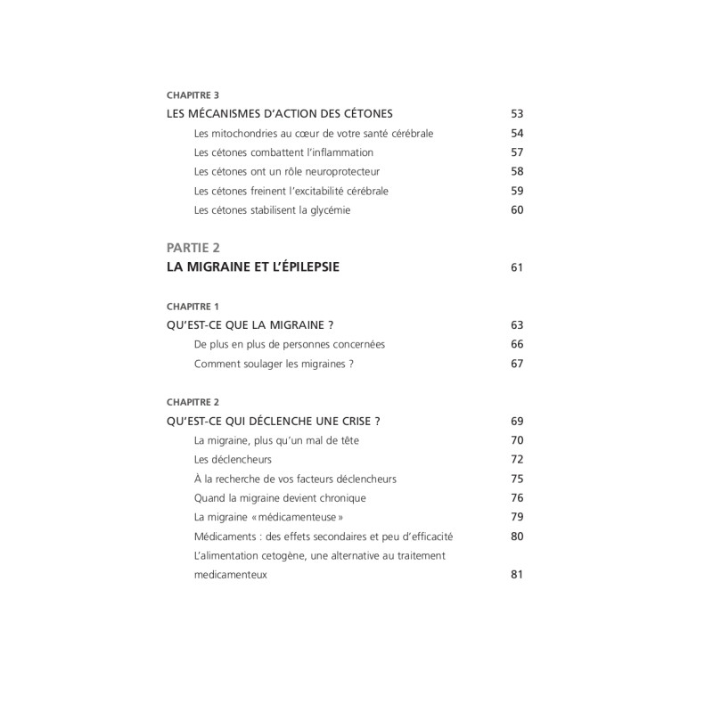 Achat Le régime cétogène pour votre cerveau 