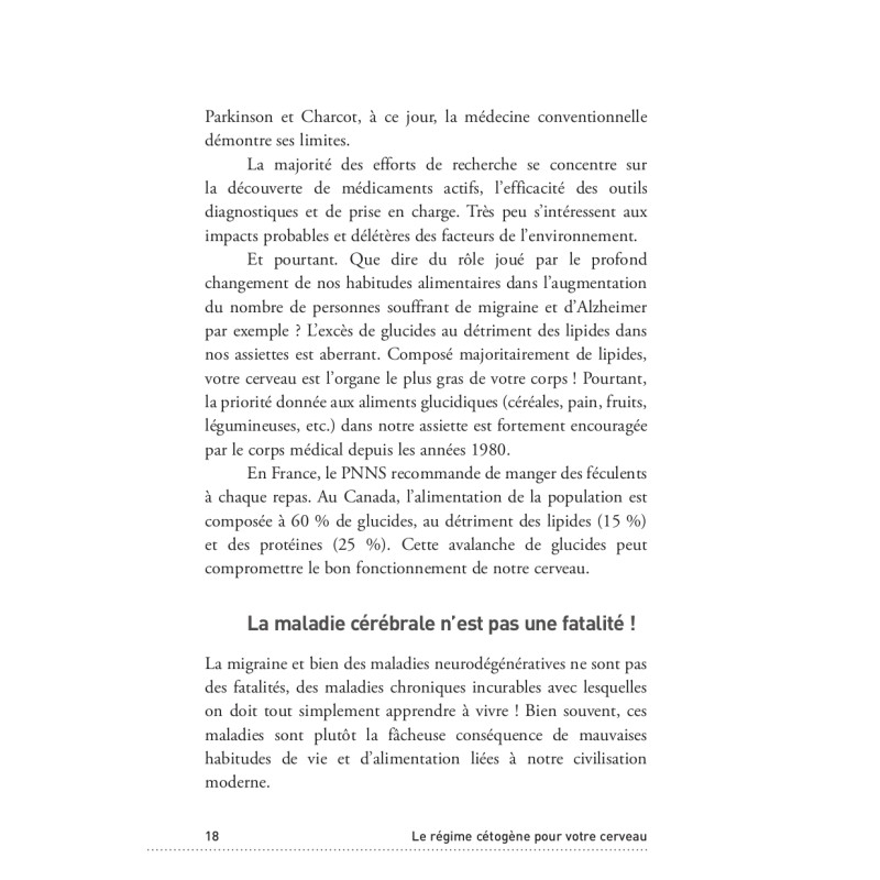Achat Le régime cétogène pour votre cerveau 