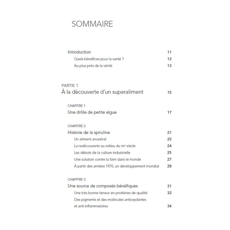 Achat Le guide complet de la spiruline