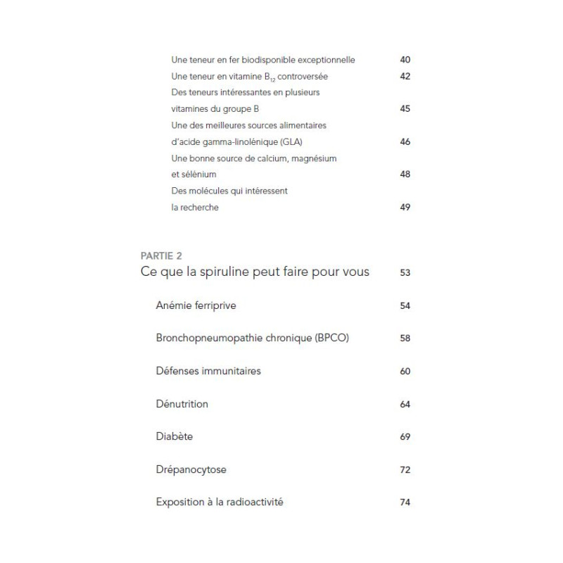 Achat Le guide complet de la spiruline