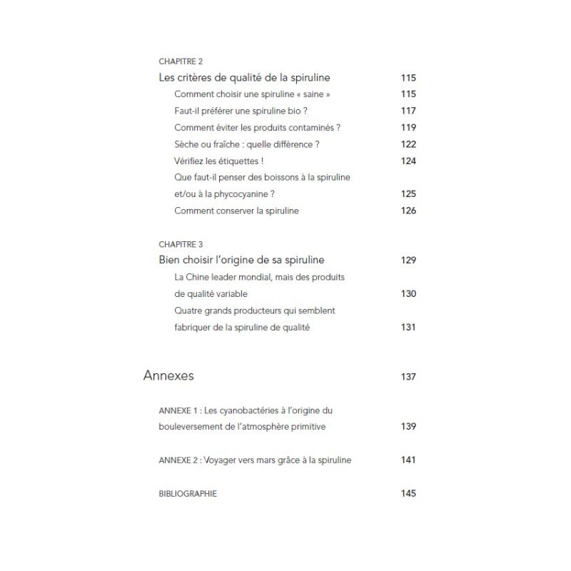 Achat Le guide complet de la spiruline