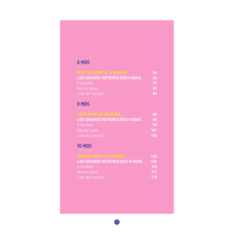 Achat Premiers repas (de 4 mois à 3 ans)