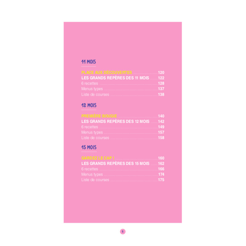 Achat Premiers repas (de 4 mois à 3 ans)