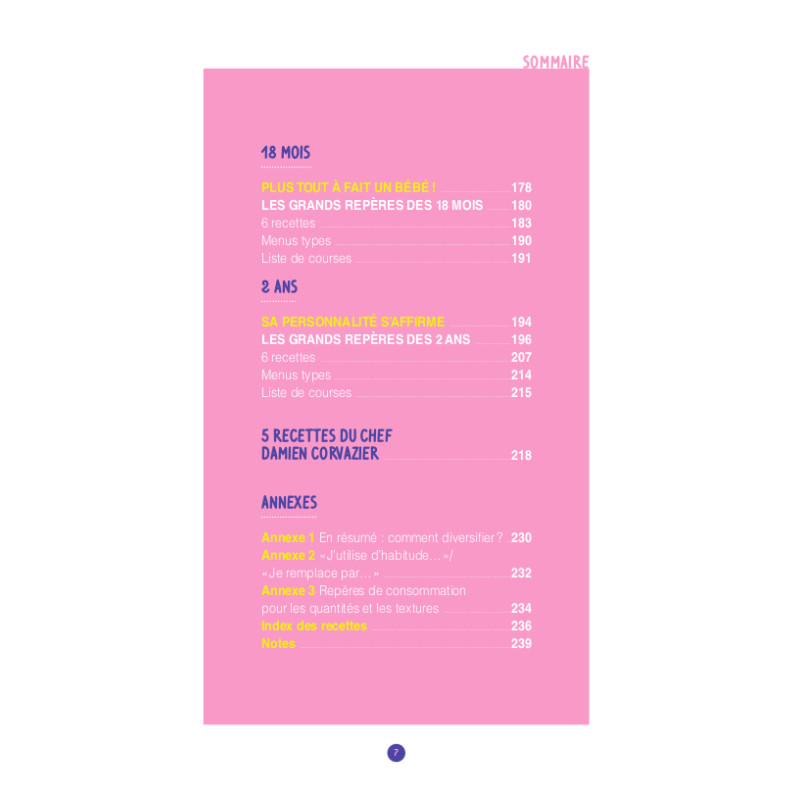 Achat Premiers repas (de 4 mois à 3 ans)