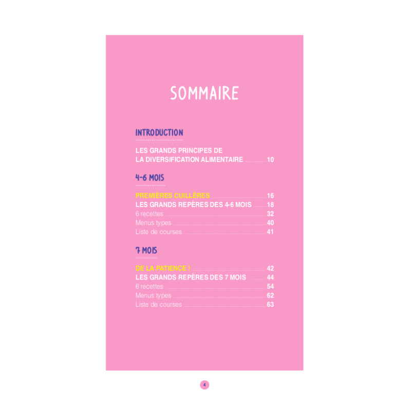 Achat Premiers repas (de 4 mois à 3 ans)