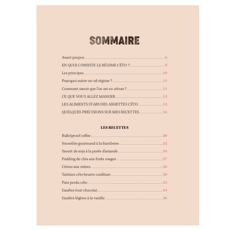 Achat 30 p'tits déj céto