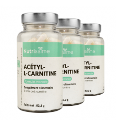 Acétyl-L-Carnitine - Formule avancée - lot de 3 flacons