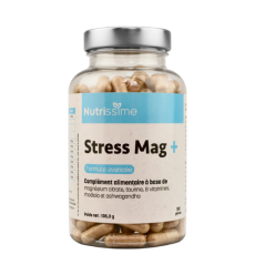 Magnésium "Stress Mag +" 120 gélules + cofacteurs