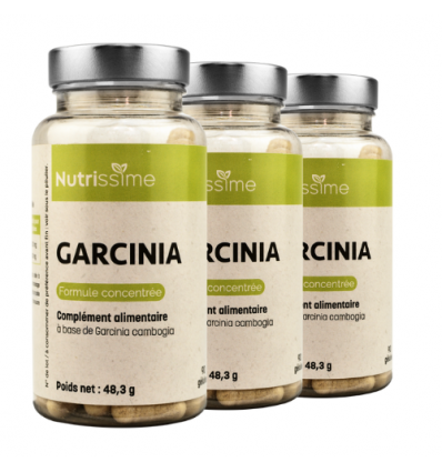 Garcinia - Haute teneur en hydroxycitrate - lot de 3 flacons
