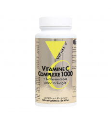 Vitamine C - Complexe 1000 + bioflavonoïdes - Vitall+