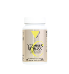 Vitamine C - Ester 500 + bioflavonoïdes - 50 cp - Vitall+
