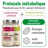 Protocole métabolique - Garcinia et Acide alpha lipoïque - 4 flacons bienfaits