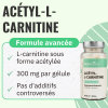 Acétyl-L-Carnitine - Formule avancée - 90 gélules bienfaits composition