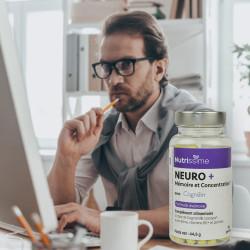 Achat Neuro + Mémoire et Concentration - 90 gélules - photo studieux