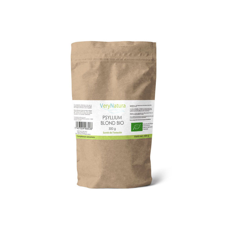 Achat Psyllium blond bio - Sachet de 350 g - Very Natura