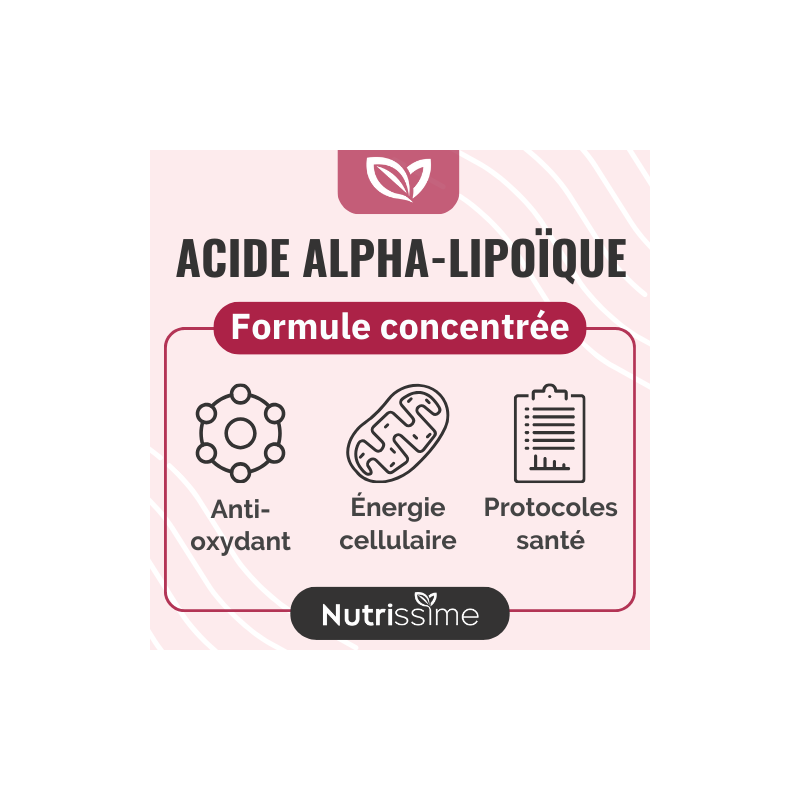 Acide alpha lipoïque - Formule concentrée - Flacon seul de 60 gélules