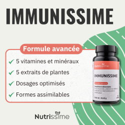 Achat IMMUNISSIME - Formule immunité - Flacon seul - 90 gélules formule avancée