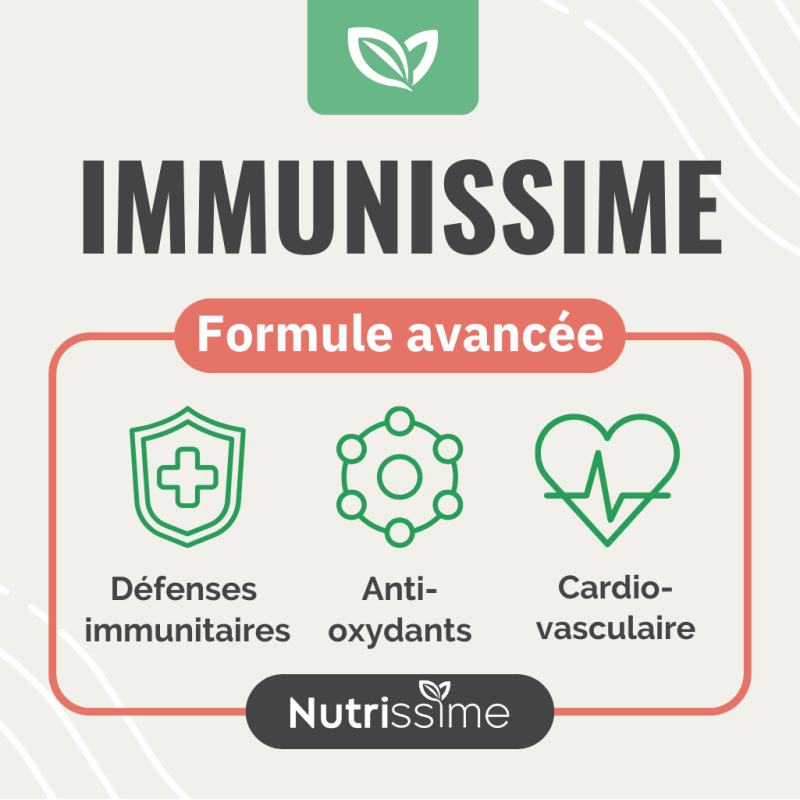 Achat IMMUNISSIME - Formule immunité - Flacon seul - 90 gélules bienfaits