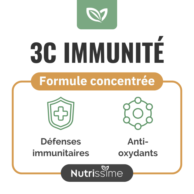 Achat 	3C IMMUNITÉ - Extraits de champignons - 60 gélules - bienfaits