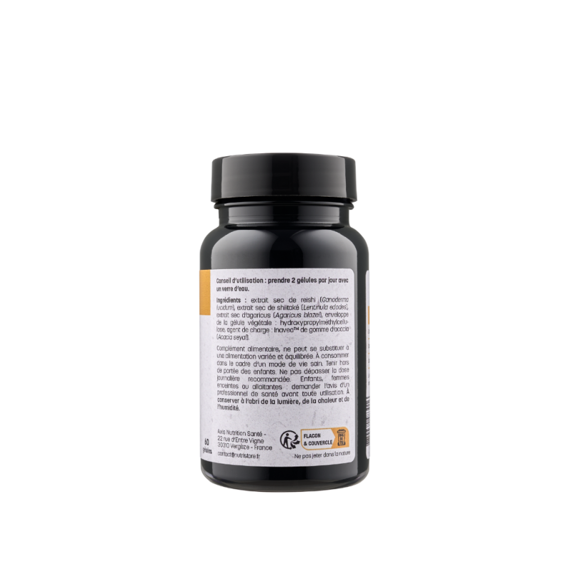 	3C IMMUNITÉ - Extraits de champignons - Lot de 3 flacons - utilisation