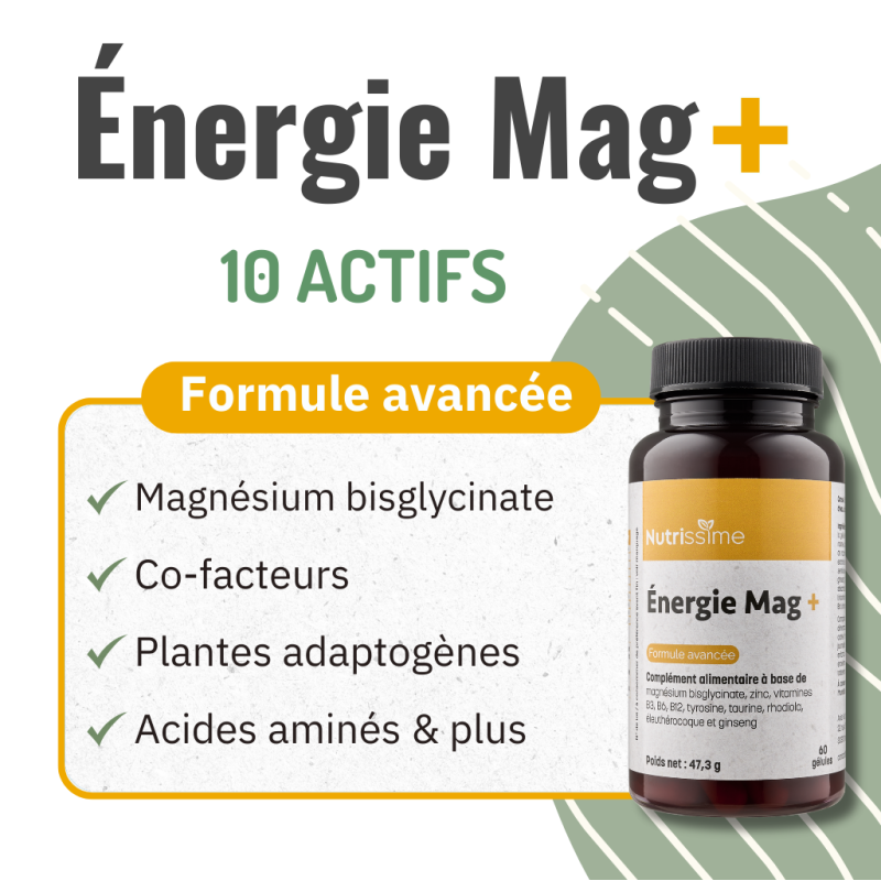 	Magnésium "Énergie Mag+" formule avancée - lot de 3 flacons formule avancée