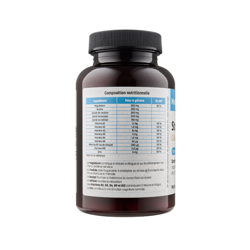 Achat Magnésium "Stress Mag +" GÉLULES - Nouvelle formule - Composition