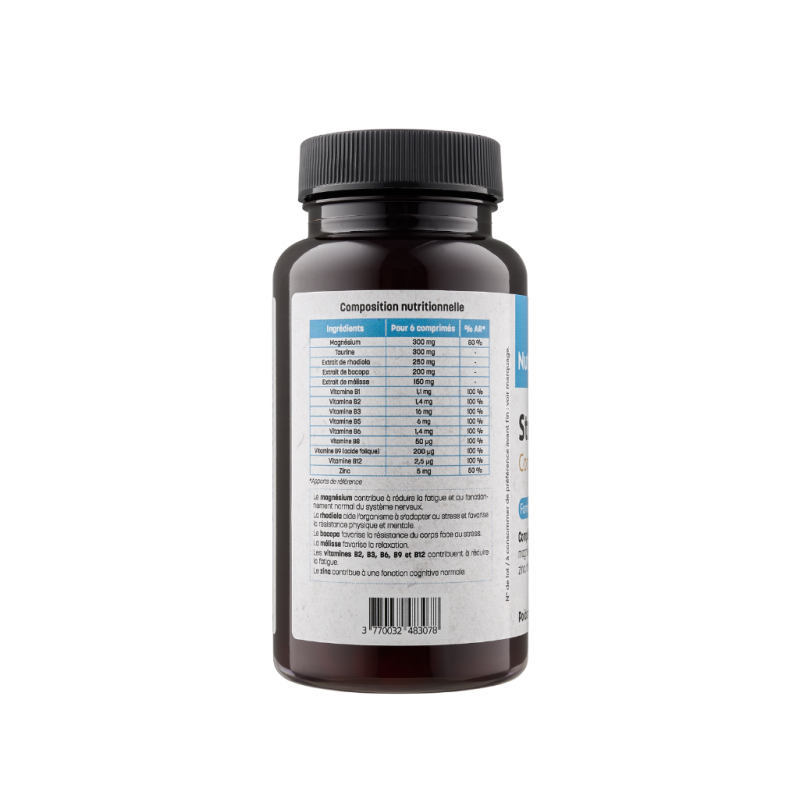 Achat Magnésium "Stress Mag +" Nouvelle formule - Composition nutritionnelle