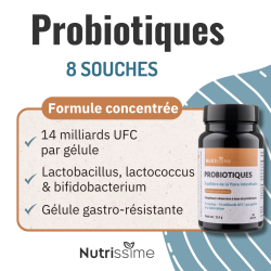 Achat Probiotiques - Équilibre de la flore intestinale - Lot de 3 flacons - Formule concentrée