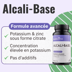 Achat Alcali-Base - Citrate de potassium et Zinc - formule avancée