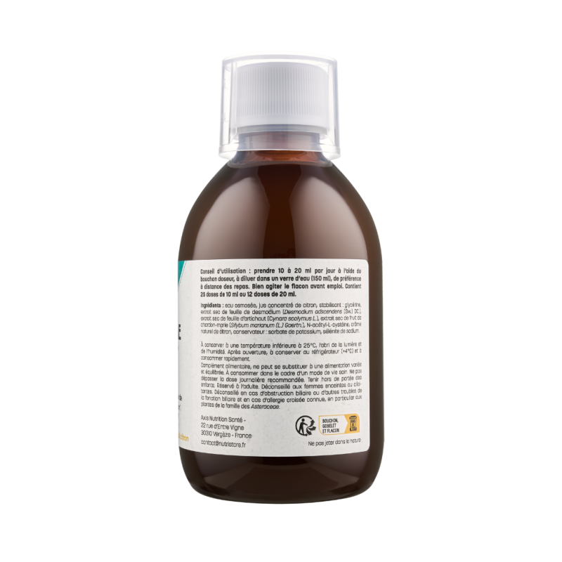 Achat Hépatissime - Détox du foie - Liquide - Flacon seul ingrédientsn