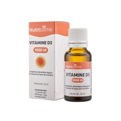 Achat Vitamine D3 1000 UI - Huile - Lot de 3 flacons