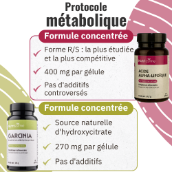 Achat 	Protocole métabolique - Garcinia et Acide alpha lipoïque - compositions2