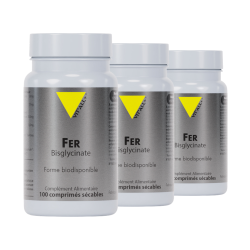 Achat Fer Bisglycinate - Lot de 3 flacons