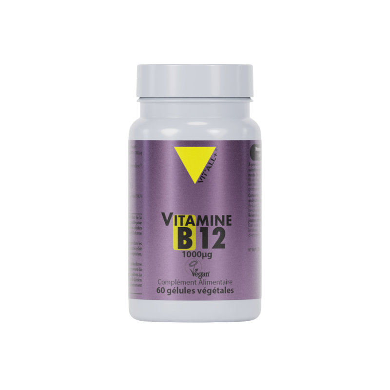 Vitamine B12 1000 µg - 60 gélules végétales  - À l'unité