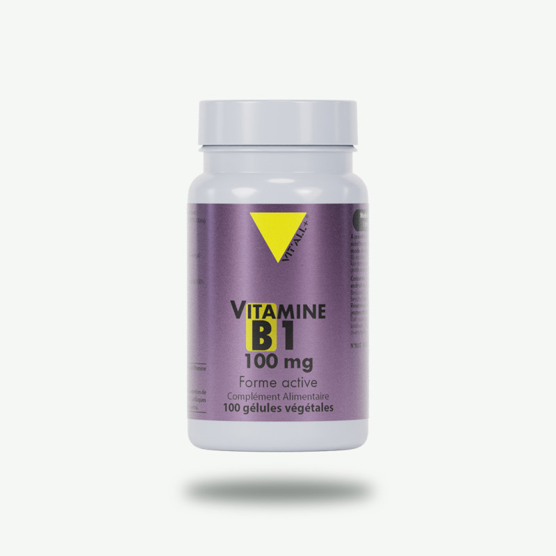 Achat Vitamine B1 100 mg - 100 gélules végétales  - À l'unité vo