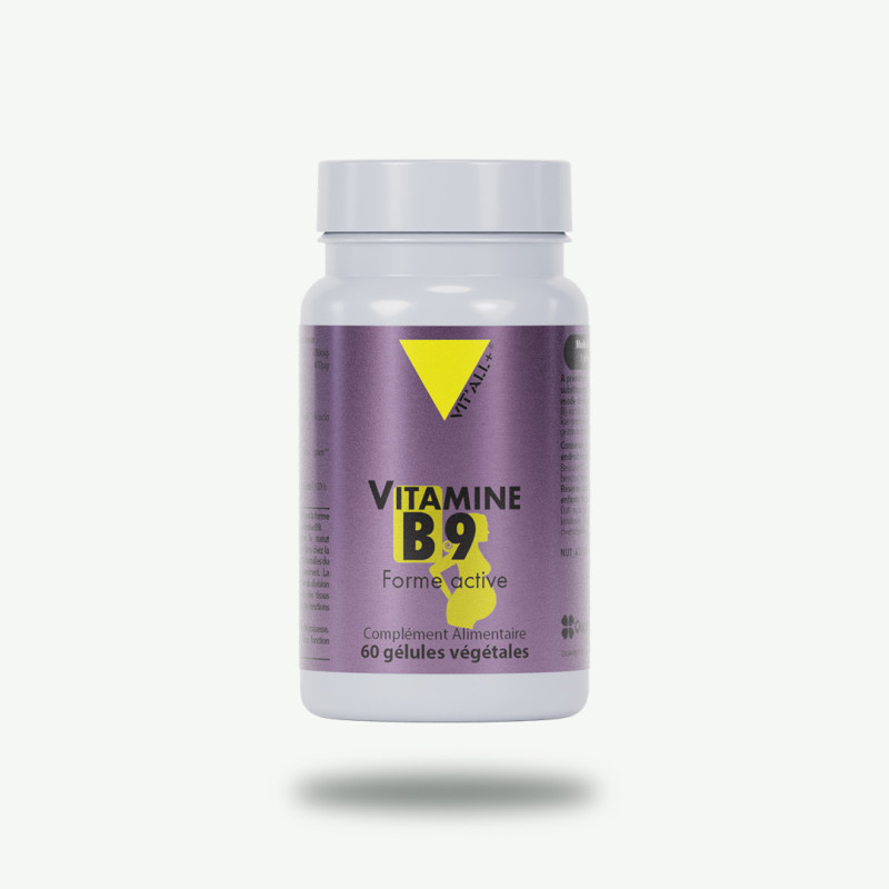 Vitamine B9 - 60 gélules végétales - Vitall+