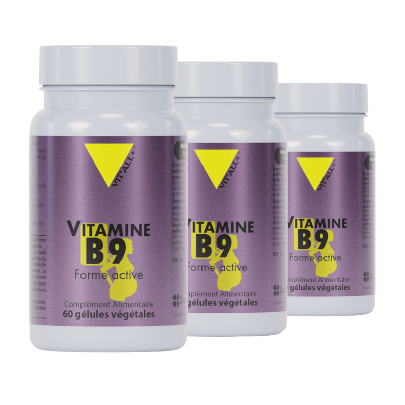 Vitamine B9  - Lot de 3 flacons