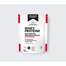 Achat Whey protéine goût fraise – SANS SUCRE AJOUTÉS face