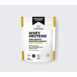 Achat Whey protéine goût caramel – SANS SUCRES AJOUTÉS face