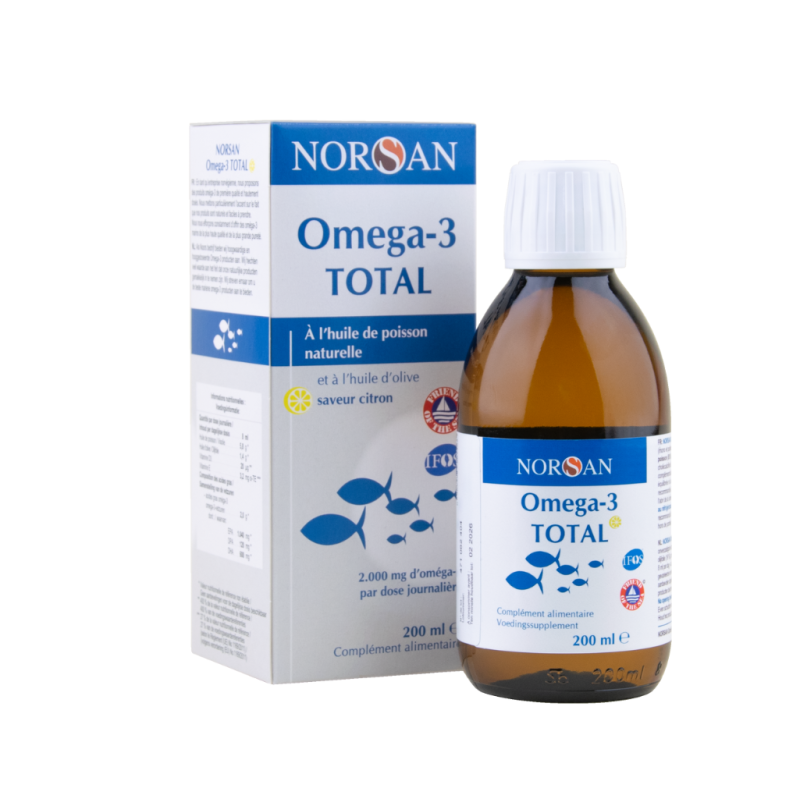 Achat Oméga-3 Total NORSAN - 200ml - Forme liquide goût citron