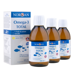 Achat Oméga-3 Total - Forme liquide goût citron - Lot de 3 flacons