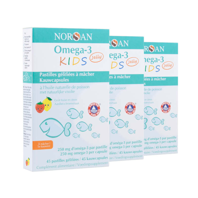 Oméga-3 Jelly Kids - 45 Pastilles gélifiées - Lot de 3 flacons