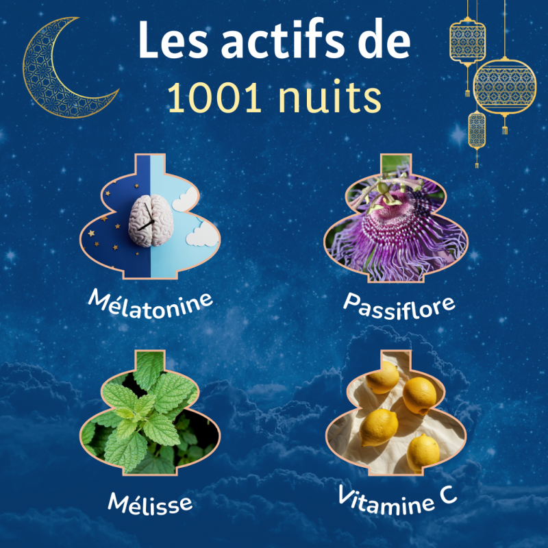 1001 nuits - Mélatonine & plantes actifs