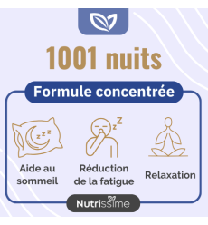 Achat 1001 nuits - Mélatonine & plantes flacon et étui - Bienfaits
