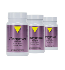 Achat L-Tryptophane 400 mg - Lot de 3 flacons - 30 gélules