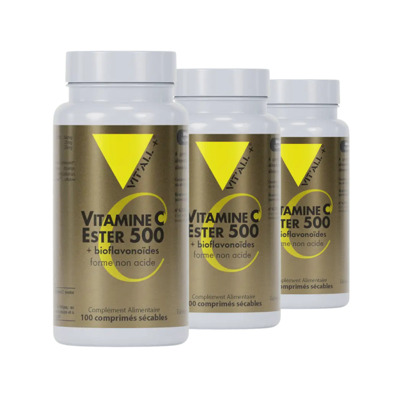 Vitamine C - Ester 500 - Lot de 3 flacons