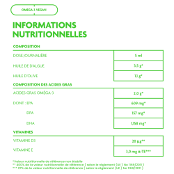 Achat NORSAN Oméga-3 - Végan - Liquide - Lots de 3 flacons