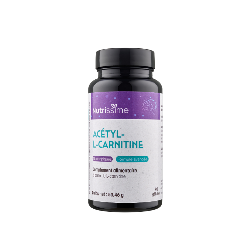 Acétyl-L-carnitine - Forme biodisponible - 90 gélules