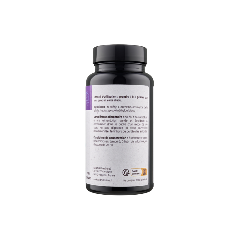 Achat Acétyl-L-carnitine - Forme biodisponible - 90 gélules
